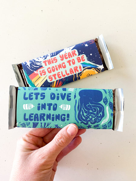 Octopus back to school candy wrapper {PRINTABLE FILE}